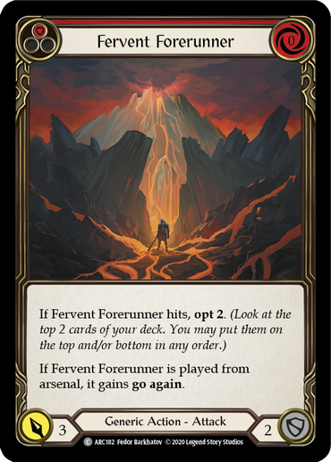Fervent Forerunner (Red) [U-ARC182] (Arcane Rising Unlimited)  Unlimited Normal