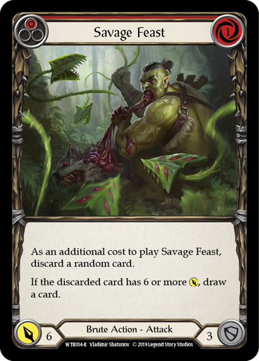 Savage Feast (Red) [WTR014-R] (Welcome to Rathe)  Alpha Print Normal