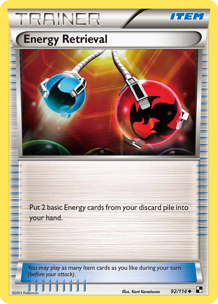 Energy Retrieval (92/114) [Black & White: Base Set]