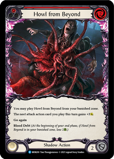 Howl from Beyond (Red) [MON200-RF] (Monarch)  1st Edition Rainbow Foil