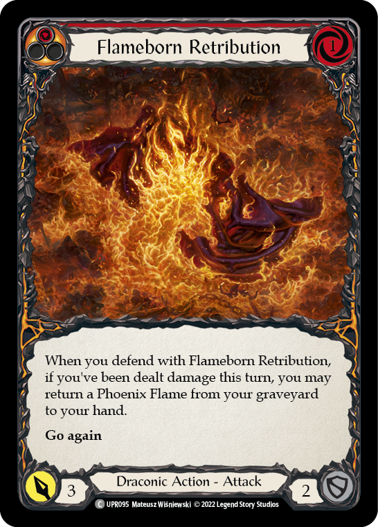Flameborn Retribution [UPR095] (Uprising)  Rainbow Foil