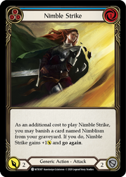 Nimble Strike (Blue) [U-WTR187] (Welcome to Rathe Unlimited)  Unlimited Rainbow Foil