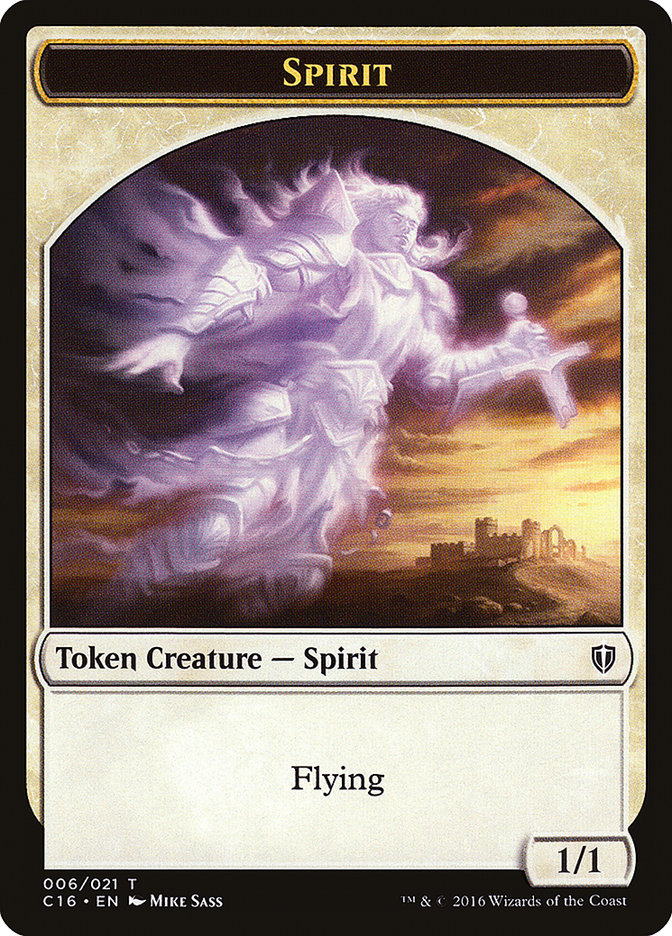Spirit Token (006/021) [Commander 2016 Tokens]