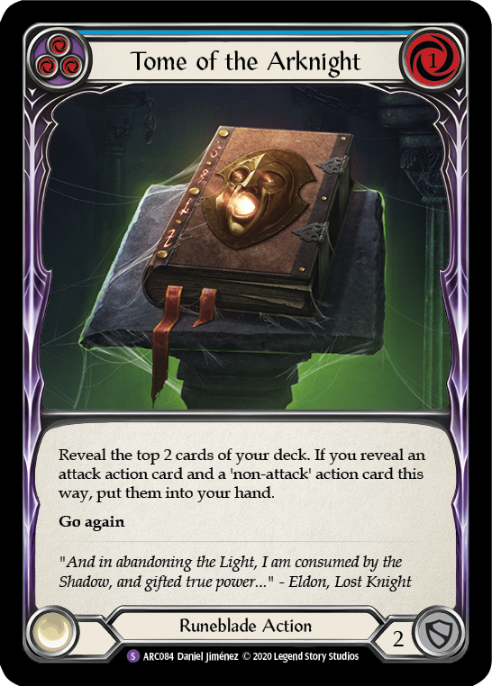 Tome of the Arknight [U-ARC084] (Arcane Rising Unlimited)  Unlimited Rainbow Foil