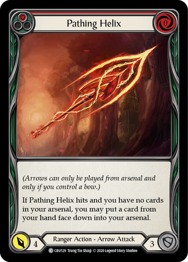 Pathing Helix (Red) [CRU129] (Crucible of War)  1st Edition Rainbow Foil
