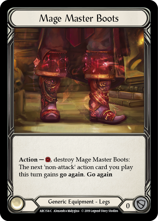 Mage Master Boots [ARC154-C] (Arcane Rising)  1st Edition Cold Foil